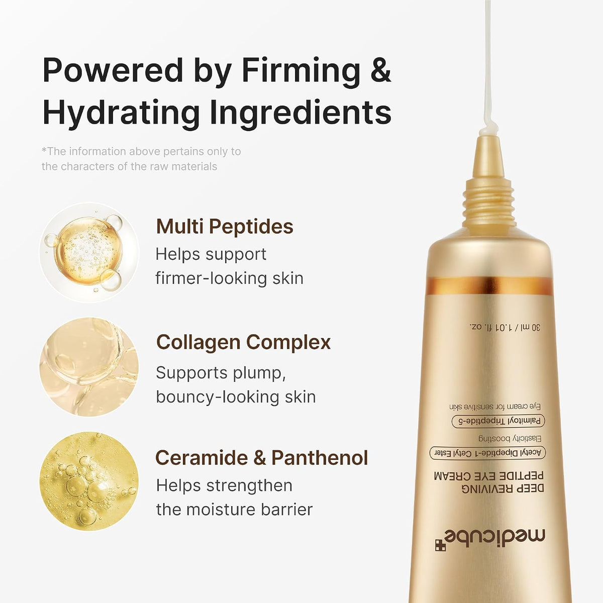 Eye Serum with Deep Reviving Peptide | Eye Treatment Serum with Multi Peptides, Niacinamide & Squalane | Reduces Signs of Aging and Fine Lines | Korean Skincare, 1.01 Fl.Oz