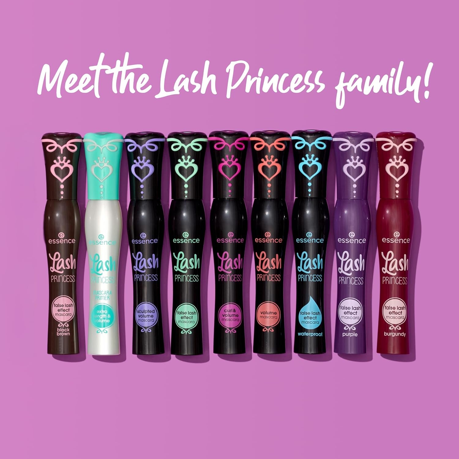 Essence Lash Princess False Lash Effect Mascara, Black (Pack of 1) | Volumizing & Lengthening, Clump-Free Fiber Brush, Defines and Separates; Vegan, Cruelty Free, Paraben Free, Oil Free