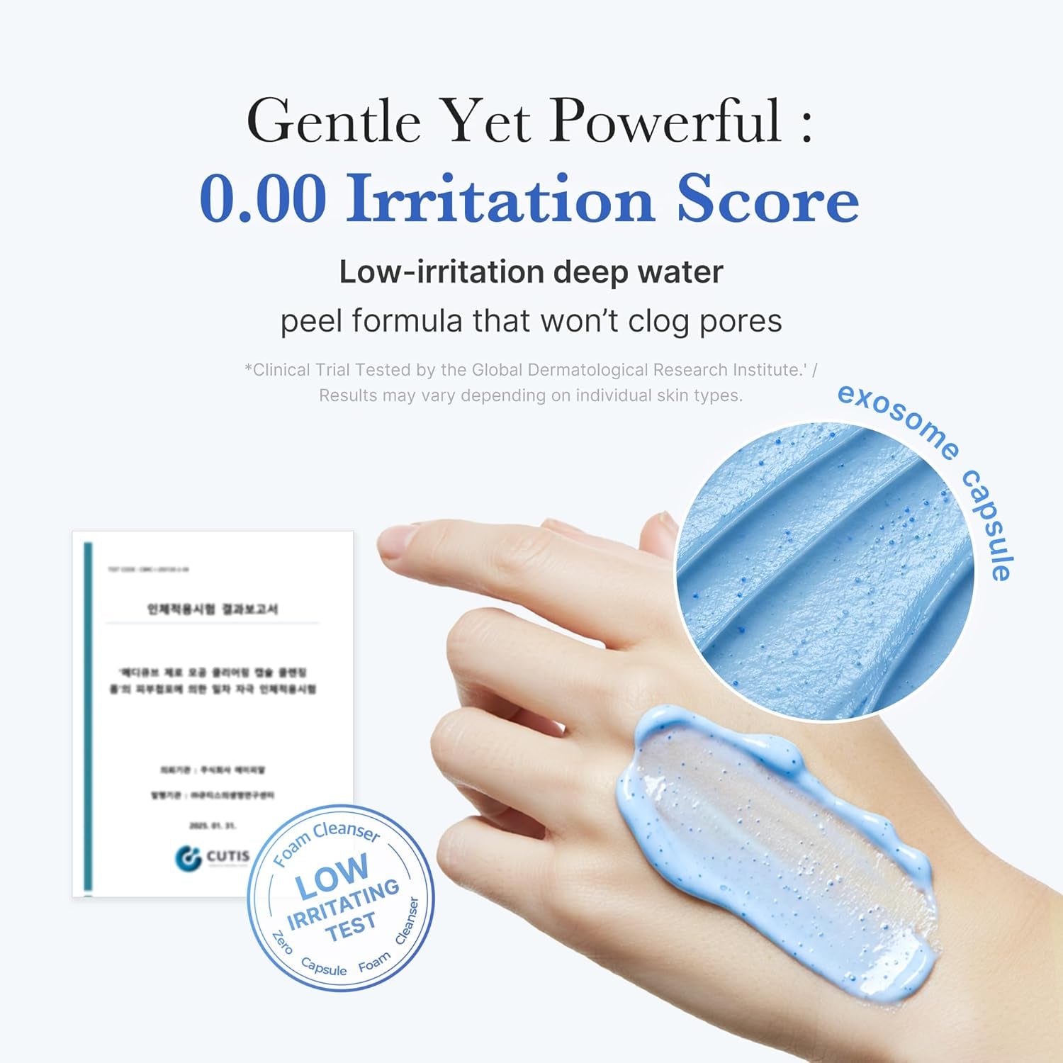 Facial Cleanser Zero Pore Capsule Cleansing Foam | Daily Gentle Cleanser for Skin Texture, Blackhead & Pore Care - AHA, BHA & PHA for Deep Cleansing, Korean Skincare, 4.23 Oz