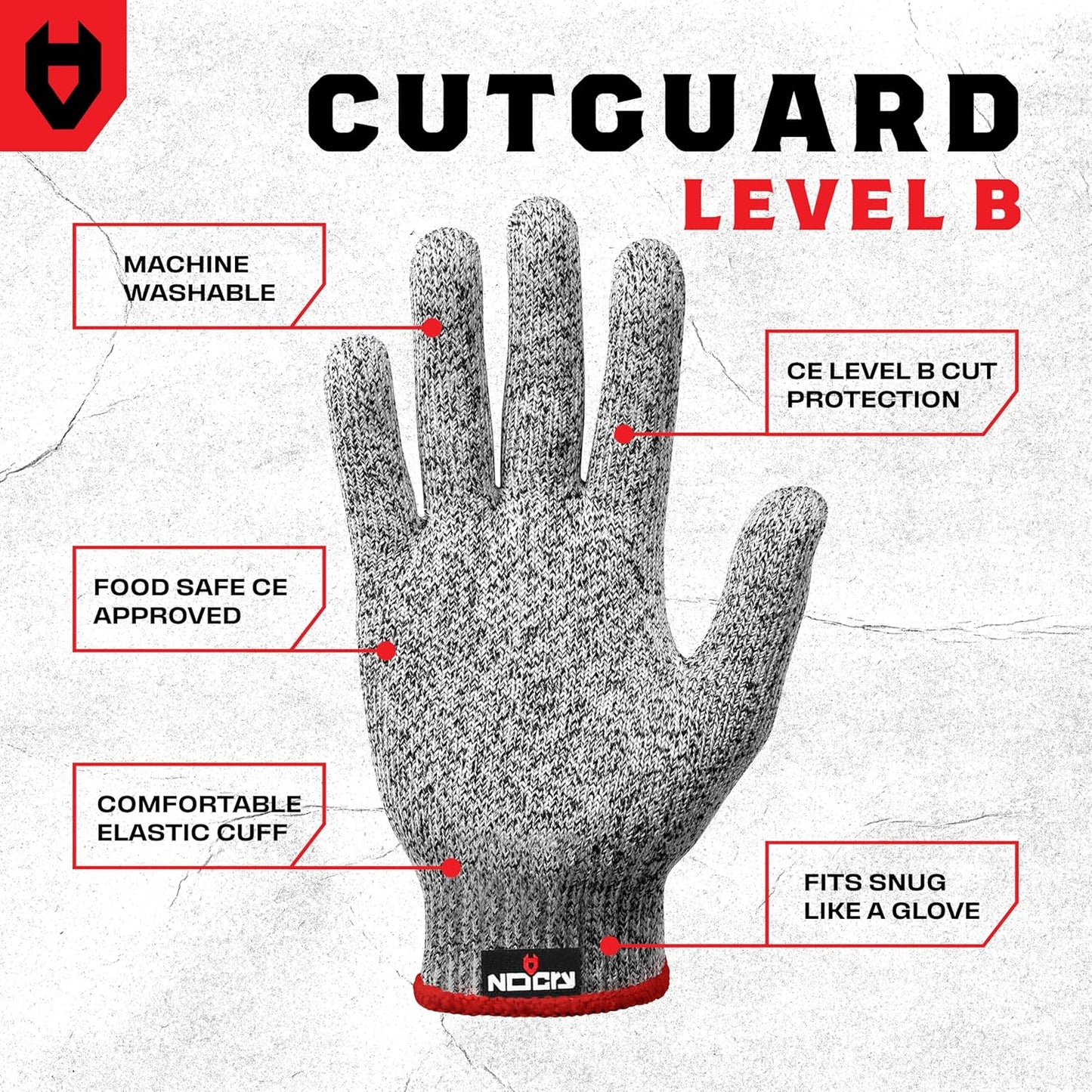 Premium Cut Resistant Gloves Food Grade — 100% Food Safe — Level 5 Meat Cutting Glove for Chefs & Butchers — Perfect Mandoline Glove or Oyster Shucking Gloves with Superior Comfort & Dexterity