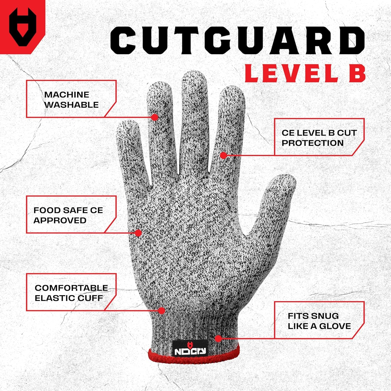 Premium Cut Resistant Gloves Food Grade — 100% Food Safe — Level 5 Meat Cutting Glove for Chefs & Butchers — Perfect Mandoline Glove or Oyster Shucking Gloves with Superior Comfort & Dexterity
