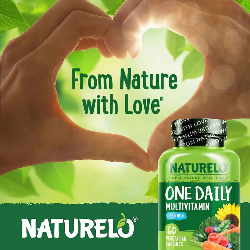Mens Multivitamins - One Daily Multivitamin for Men with Vitamins, Minerals & Organic Whole Foods, Boost Energy & Health, Non-Gmo, 60 Vegetarian Capsules