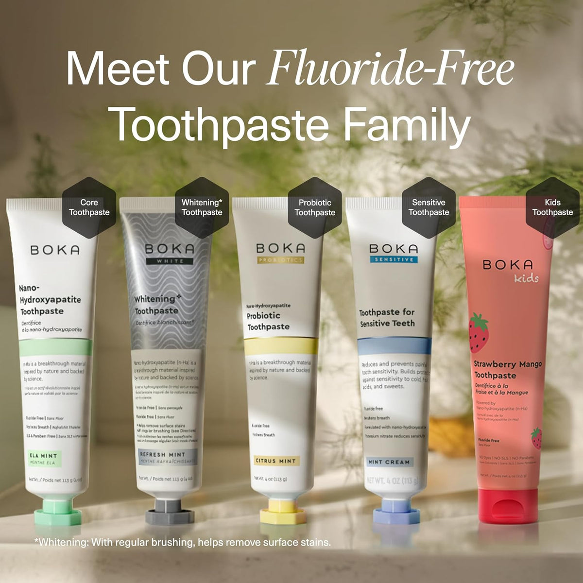 Toothpaste - Fluoride Free Toothpaste, Nano Hydroxyapatite Toothpaste | Appropriate for Sensitive Teeth - Adult Oral Care - Ela Mint - 4 Oz, 1PK