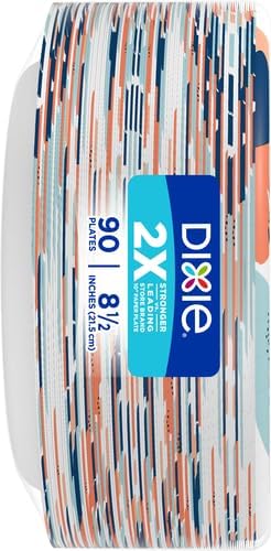 Dixie Large Paper Plates 10 Inch, 150 Ct Disposable Paper Plate Pack