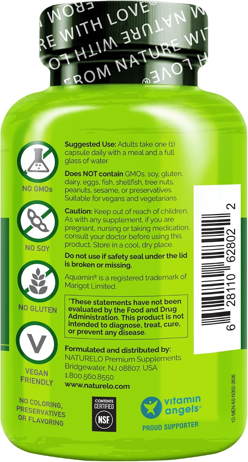 Mens Multivitamins - One Daily Multivitamin for Men with Vitamins, Minerals & Organic Whole Foods, Boost Energy & Health, Non-Gmo, 60 Vegetarian Capsules
