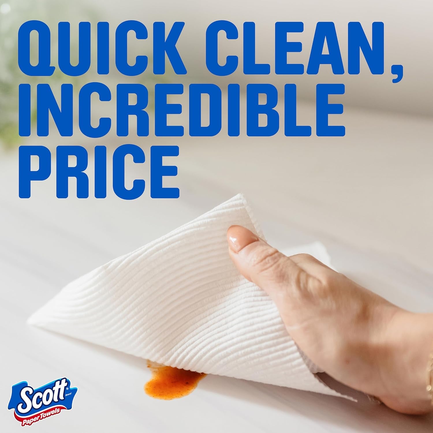 Scott Paper Towels, Task Size, 30 Family Double Rolls, 119 Sheets per Roll
