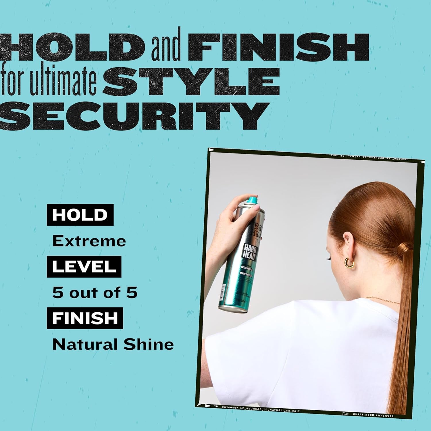 Bed Head Hard Head Hair Spray – Extra Strong Hold for All Day Style and All Hair Types, 11.7 Oz