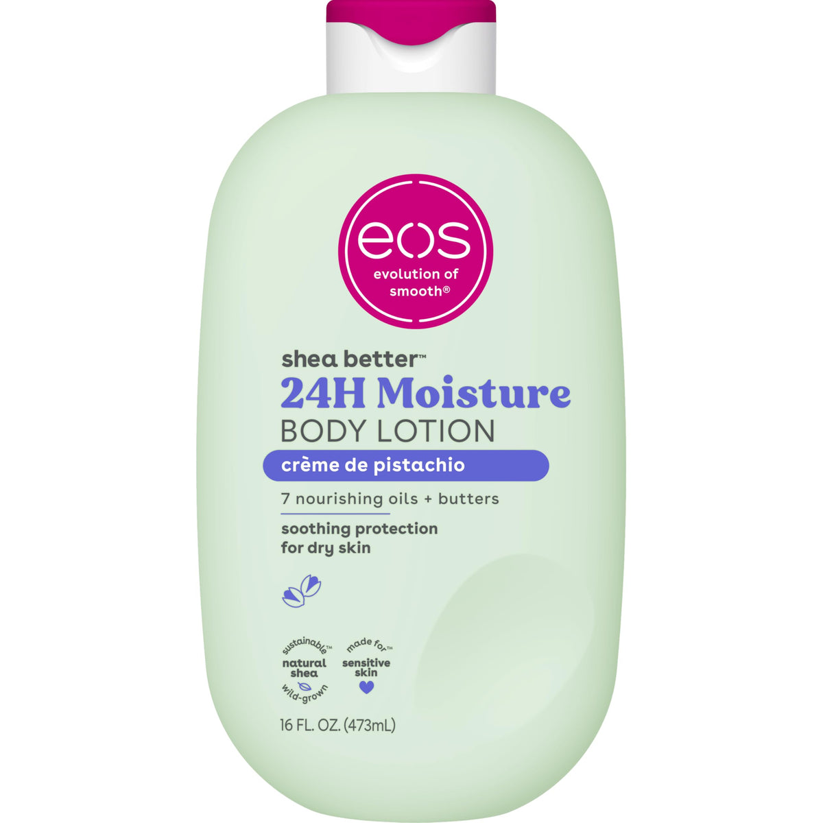 EOS Shea Better Body Lotion- Vanilla Cashmere, 24-Hour Moisture, 16 fl oz.