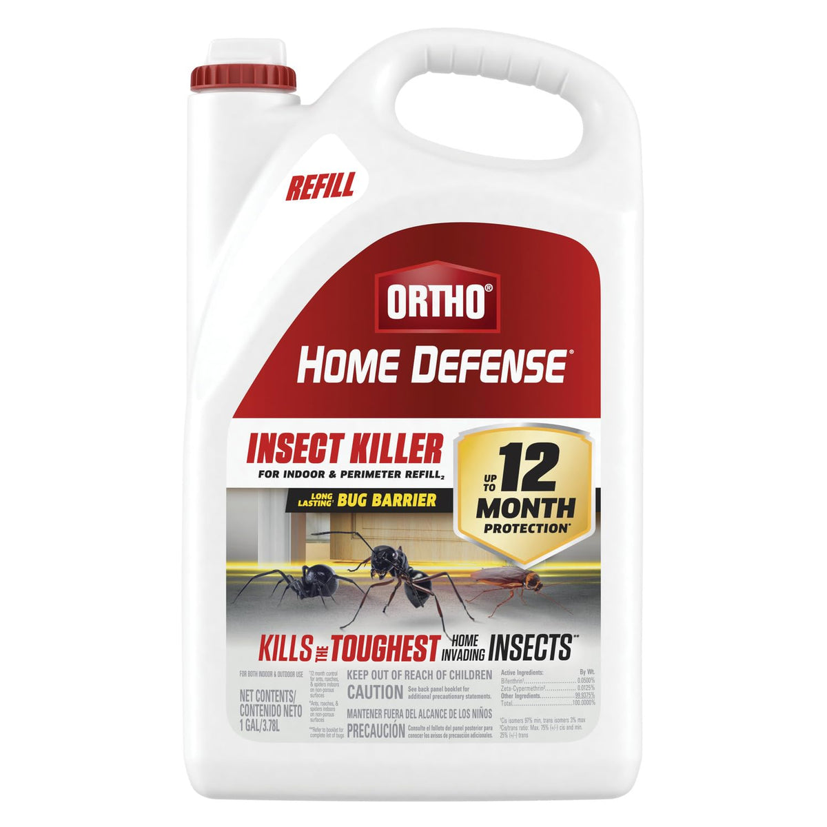 Ortho Home Defense Insect Killer for Indoor & Perimeter2, Wand, 1.33 gal.