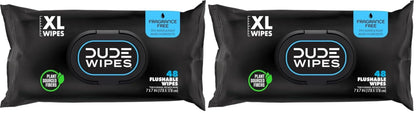 DUDE Wipes Unscented Adult Flushable Wet Wipes, Sensitive Skin, 288 Count
