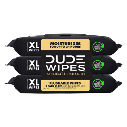 DUDE Wipes Unscented Adult Flushable Wet Wipes, Sensitive Skin, 288 Count