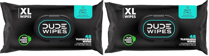 DUDE Wipes Unscented Adult Flushable Wet Wipes, Sensitive Skin, 288 Count