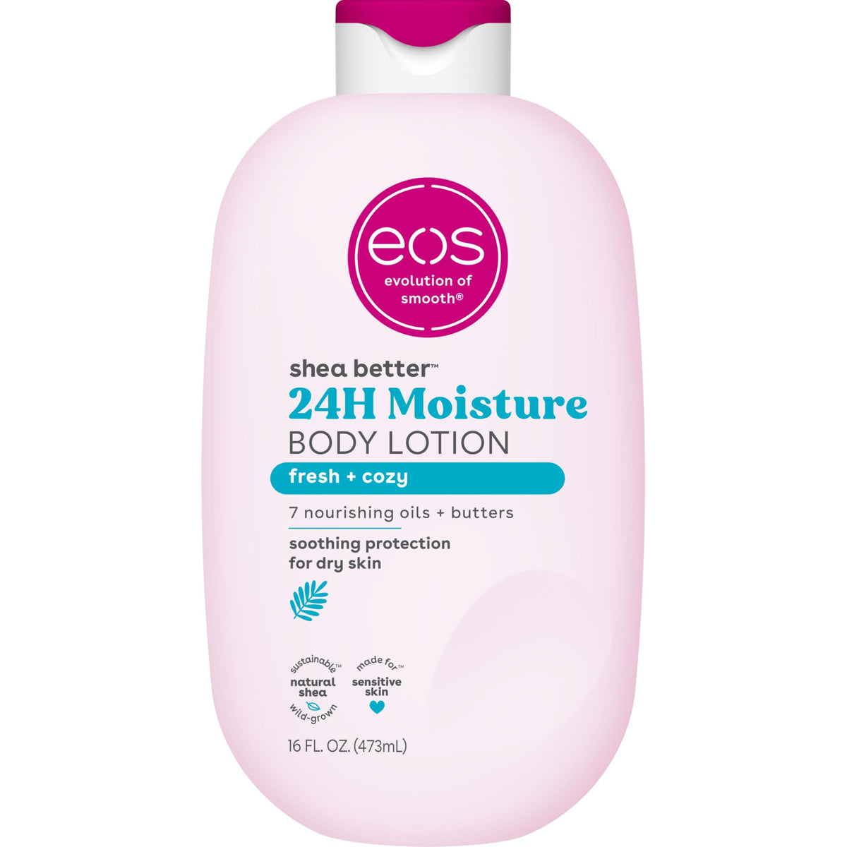 EOS Shea Better Body Lotion- Vanilla Cashmere, 24-Hour Moisture, 16 fl oz.