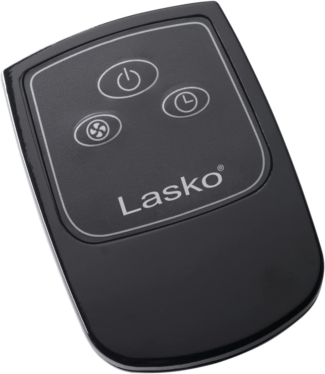 Lasko Cyclone Oscillating Pedestal Fan - Adjustable to 54" - 1843 - Black | Remote Control, Cooling Standing Fan for Bedroom, Living Room, and Home Office, 18" Blade Diameter, 3 Quiet Speeds