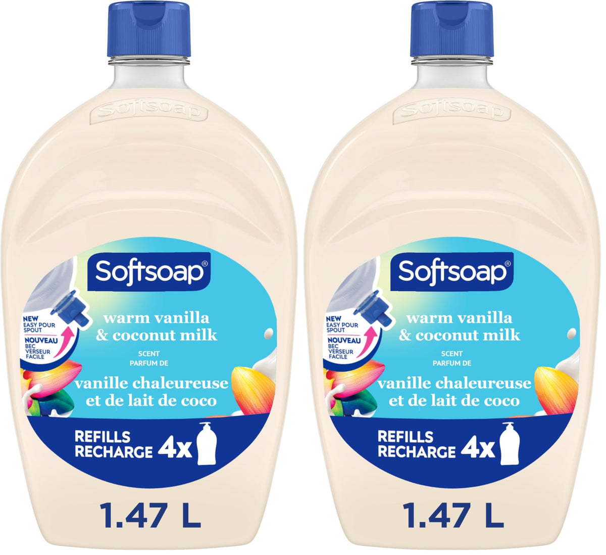 Softsoap Antibacterial Hand Soap Refill, White Tea & Berry Scent, 50 fl oz