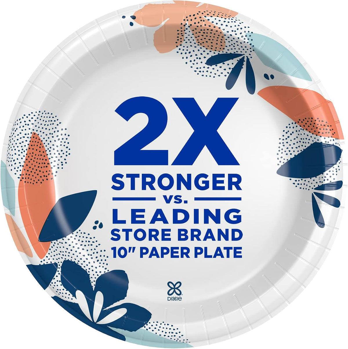 Dixie Large Paper Plates 10 Inch, 150 Ct Disposable Paper Plate Pack