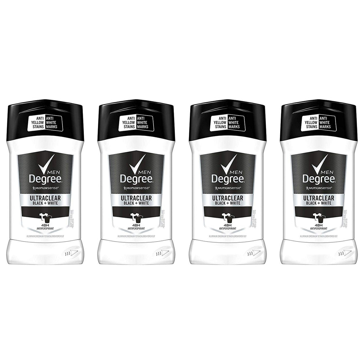 Degree Men UltraClear Antiperspirant Black+White Sweat & 2 Count 2.6