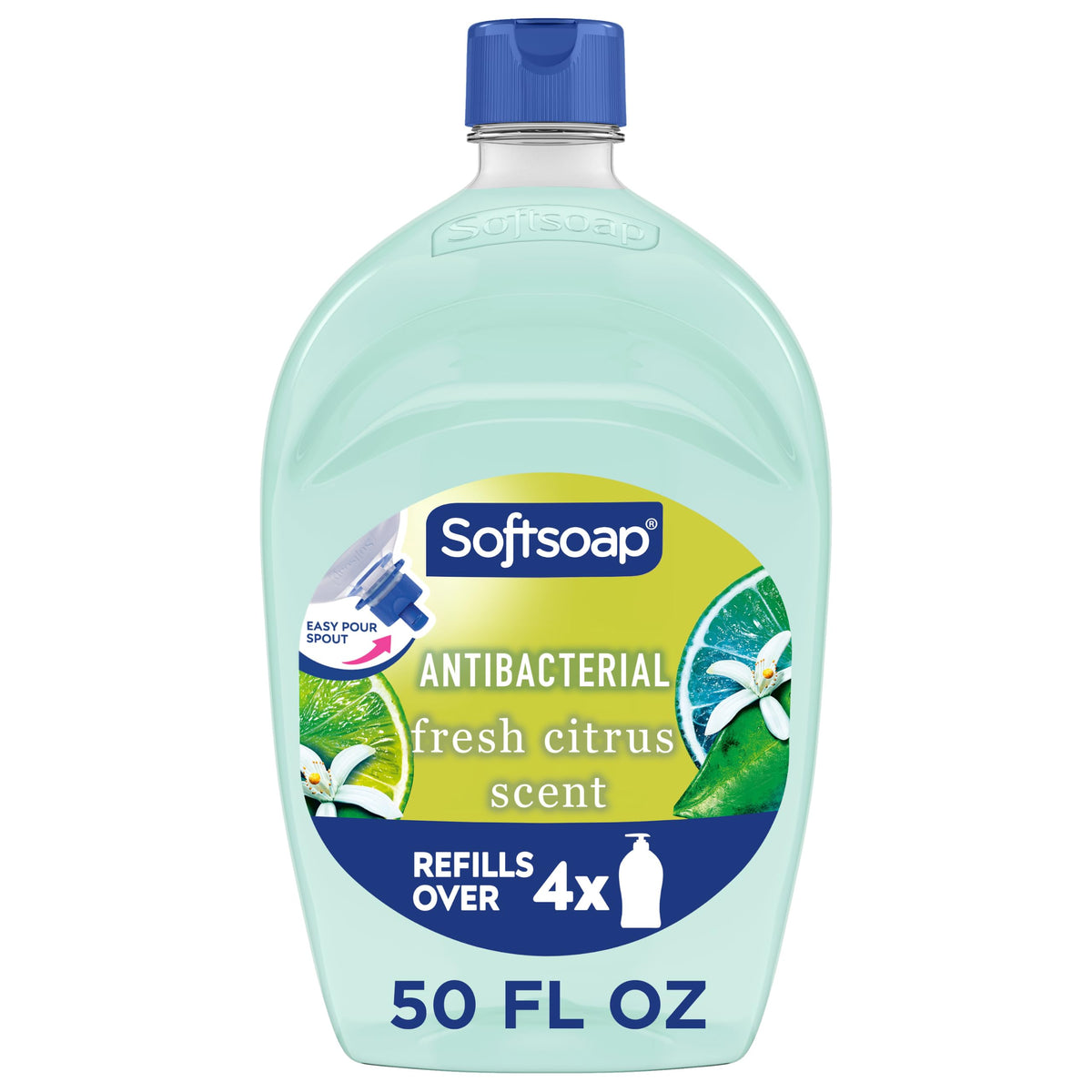 Softsoap Antibacterial Hand Soap Refill, White Tea & Berry Scent, 50 fl oz