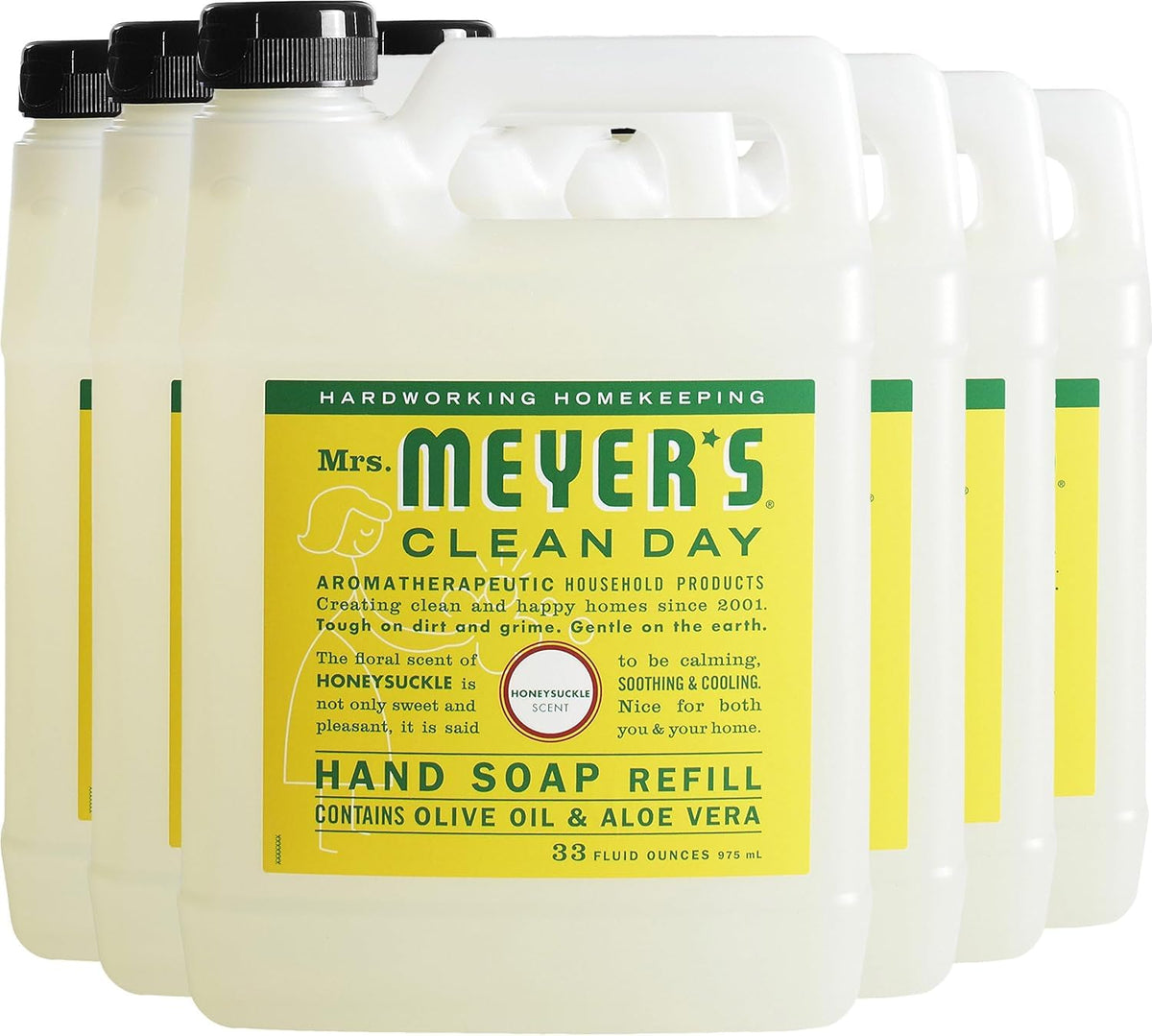 Mrs. Meyer's Clean Day, Hand Soap Refill, Lemon Verbena Scent, 33 Fl Oz