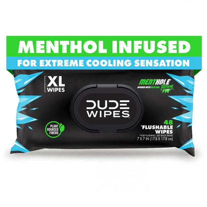 DUDE Wipes Unscented Adult Flushable Wet Wipes, Sensitive Skin, 288 Count