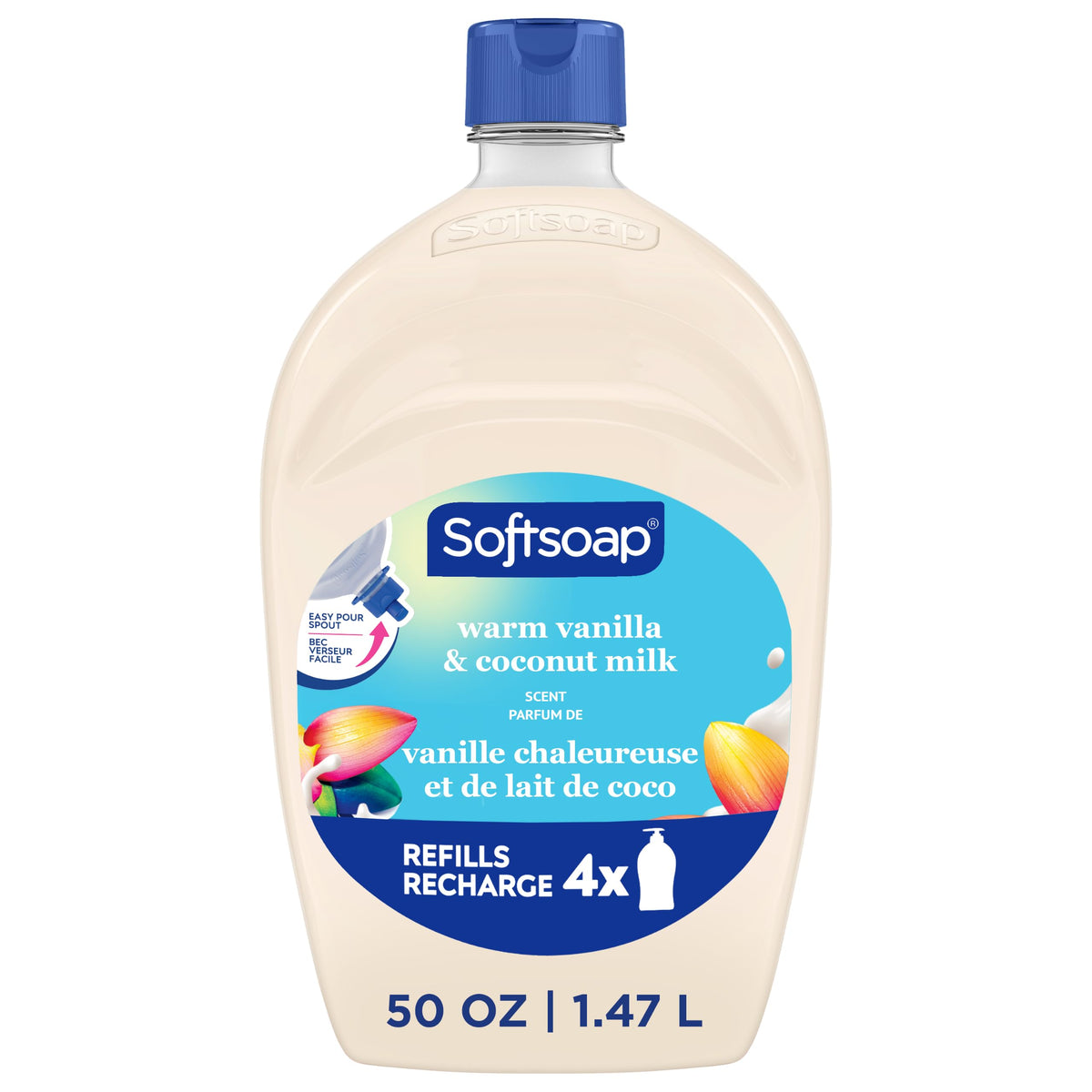 Softsoap Antibacterial Hand Soap Refill, White Tea & Berry Scent, 50 fl oz