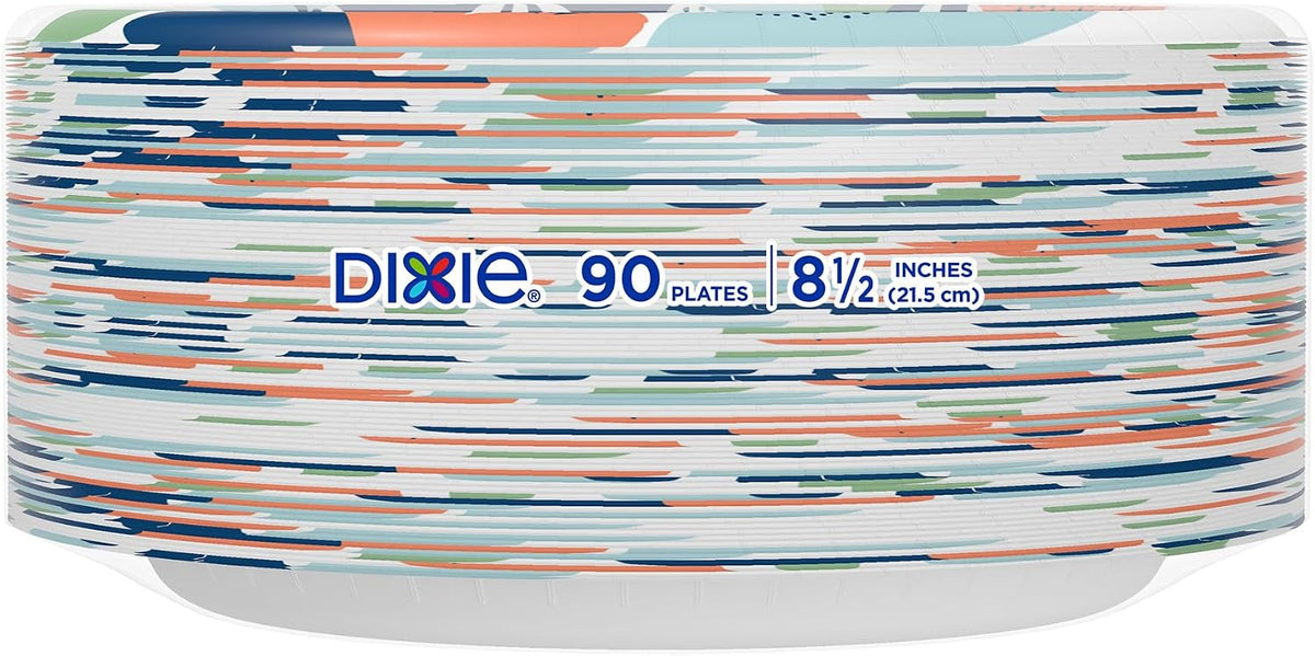 Dixie Large Paper Plates 10 Inch, 150 Ct Disposable Paper Plate Pack