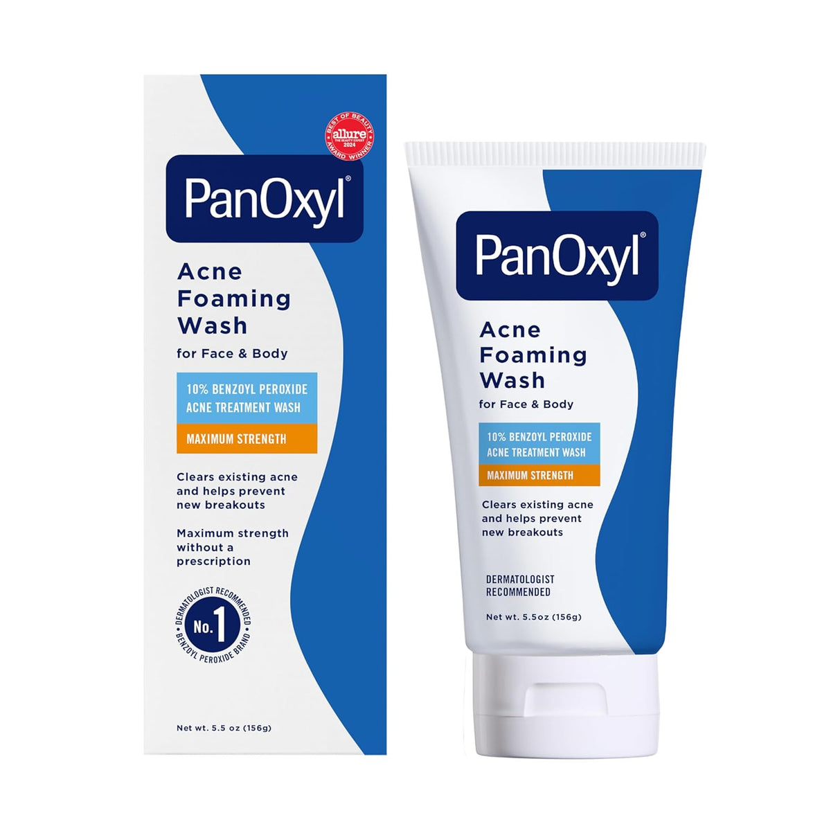 Acne Foaming Wash Benzoyl Peroxide 10% Maximum Strength Antimicrobial, 5.5 Ounce (Pack of 1)
