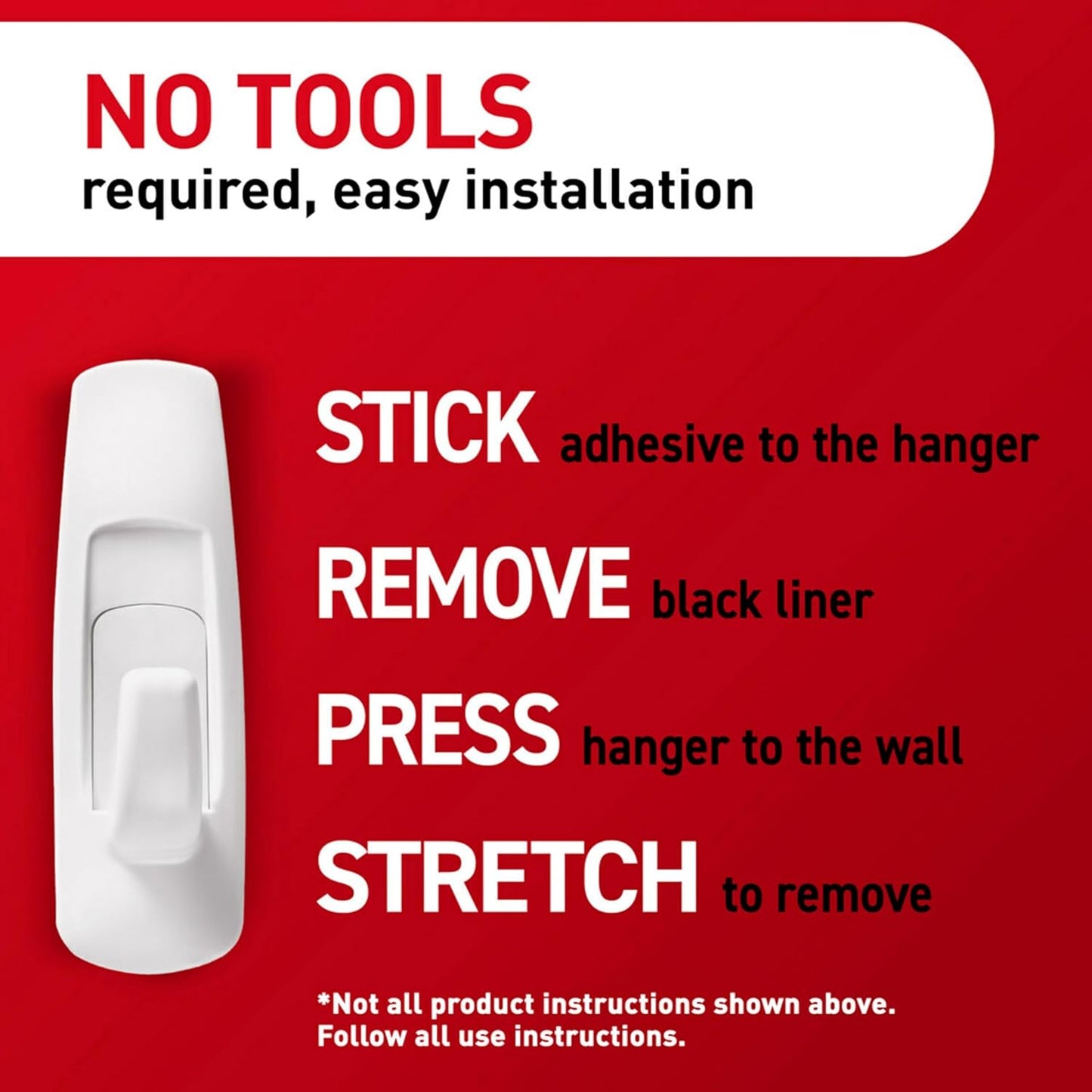 Command Large White Hooks, 14 Hooks, 16 Strips | Damage-Free Hanging Wall Hooks with Adhesive Strips, No Tools Adhesive Hooks for Hanging Decor, Holds up to 5 Lb