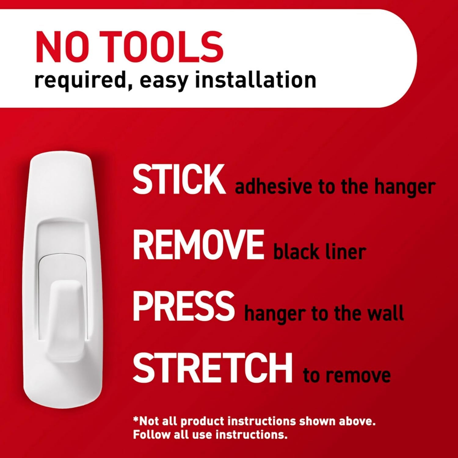 Command Large White Hooks, 14 Hooks, 16 Strips | Damage-Free Hanging Wall Hooks with Adhesive Strips, No Tools Adhesive Hooks for Hanging Decor, Holds up to 5 Lb