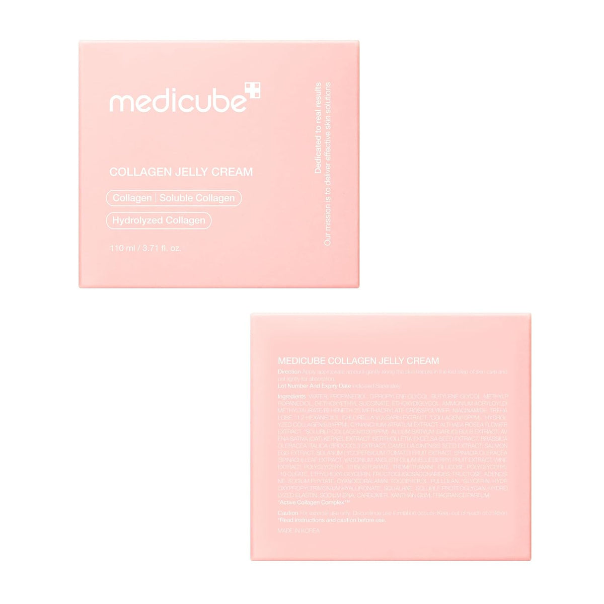 Jelly Cream with Collagen, Niacinamide | Freeze-Dried Hydrolyzed Collagen for Skin Barrier Hydration & 24H Glow | Plumper, Firmer Looking Skin | 3.71 Fl.Oz
