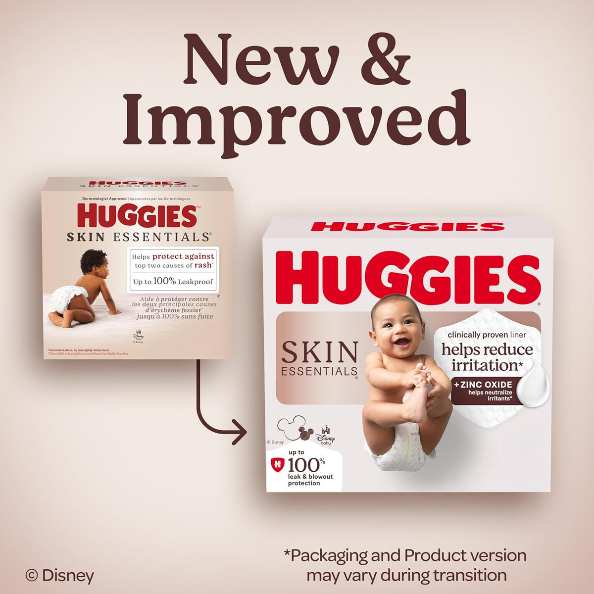 Huggies Skin Essentials Diapers Size 5, 132 Count (2 Packs of 66)