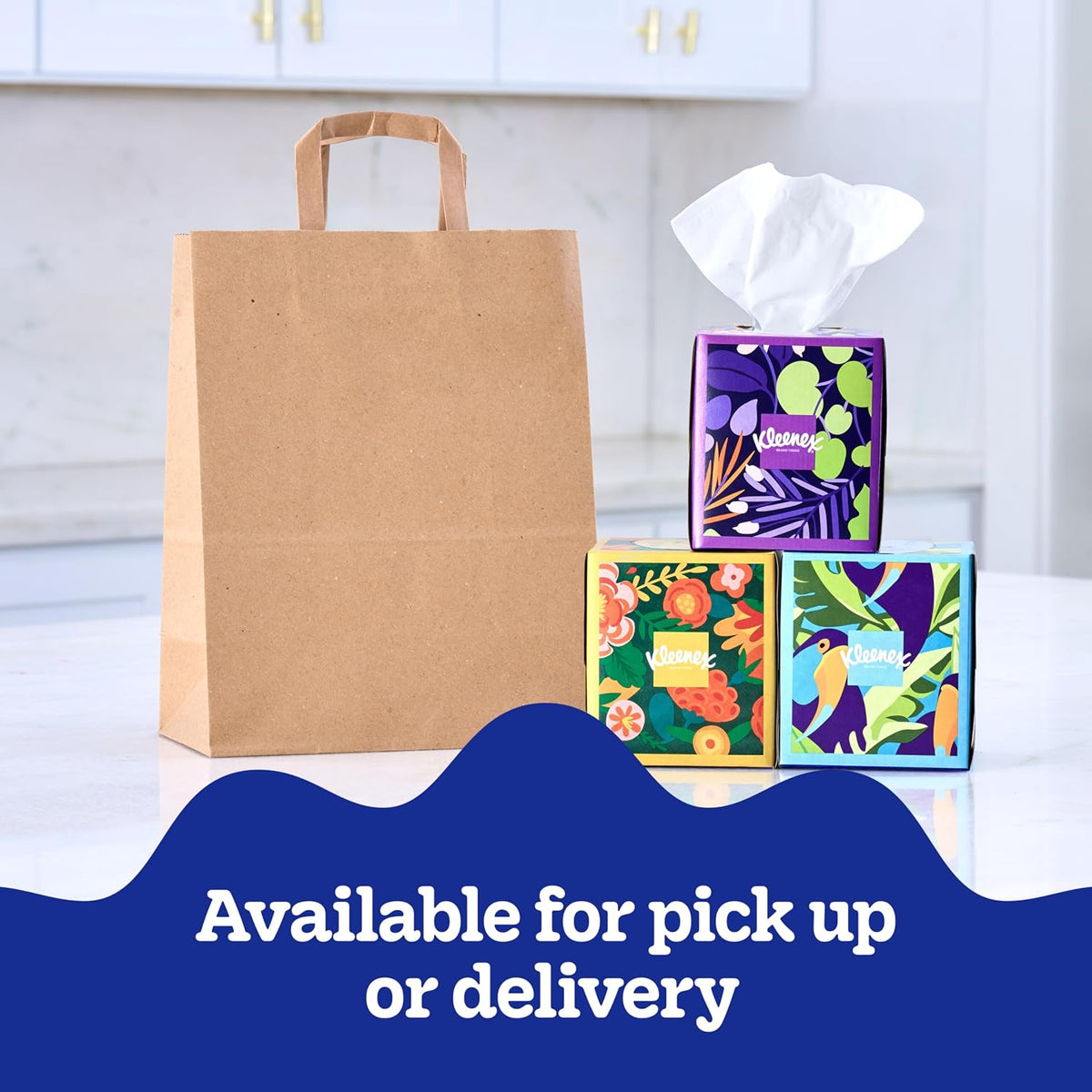 Kleenex Ultra Soft Facial Tissues, 8 Cube Boxes, 80 Tissues per Box