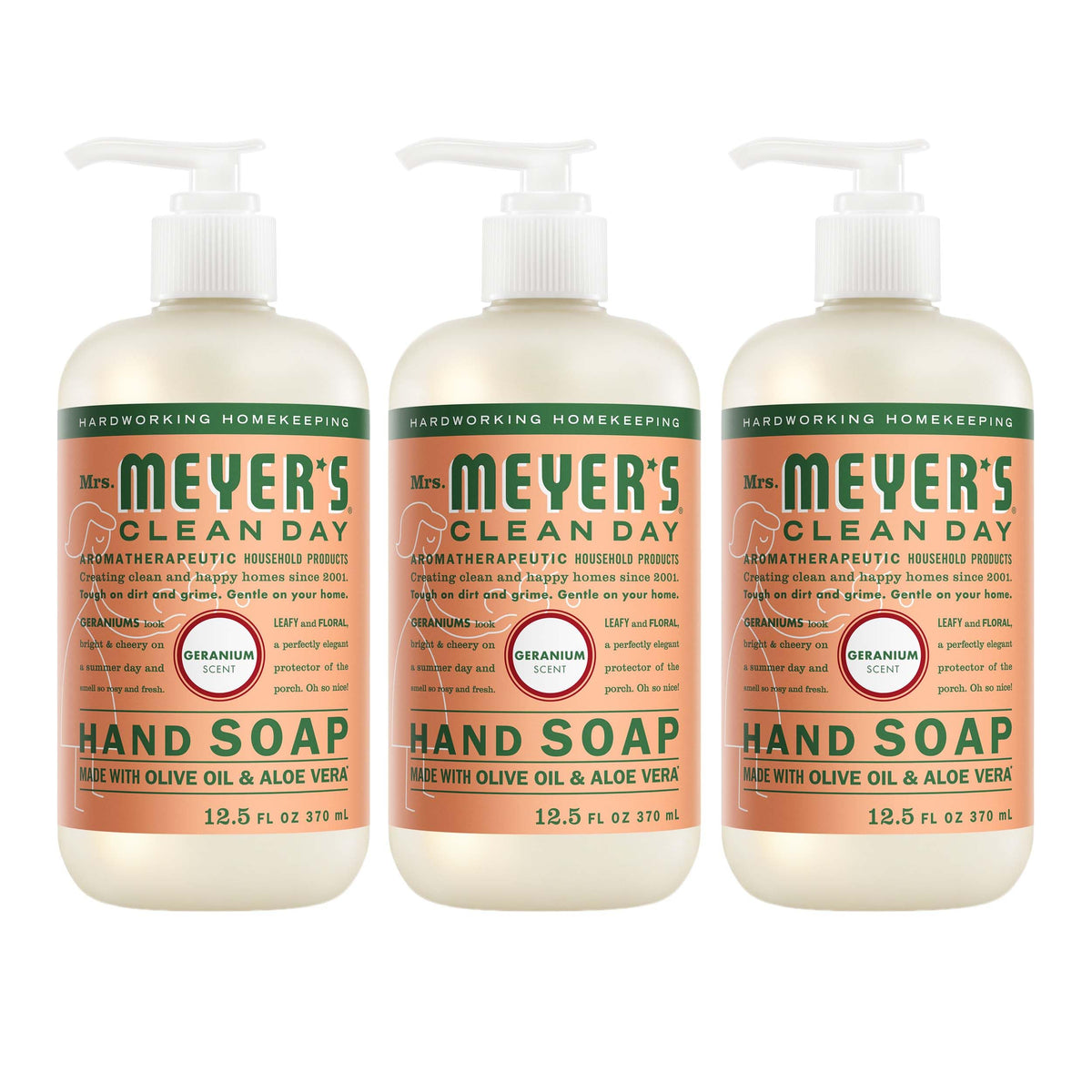 Mrs. Meyer's Clean Day, Hand Soap Refill, Lemon Verbena Scent, 33 Fl Oz