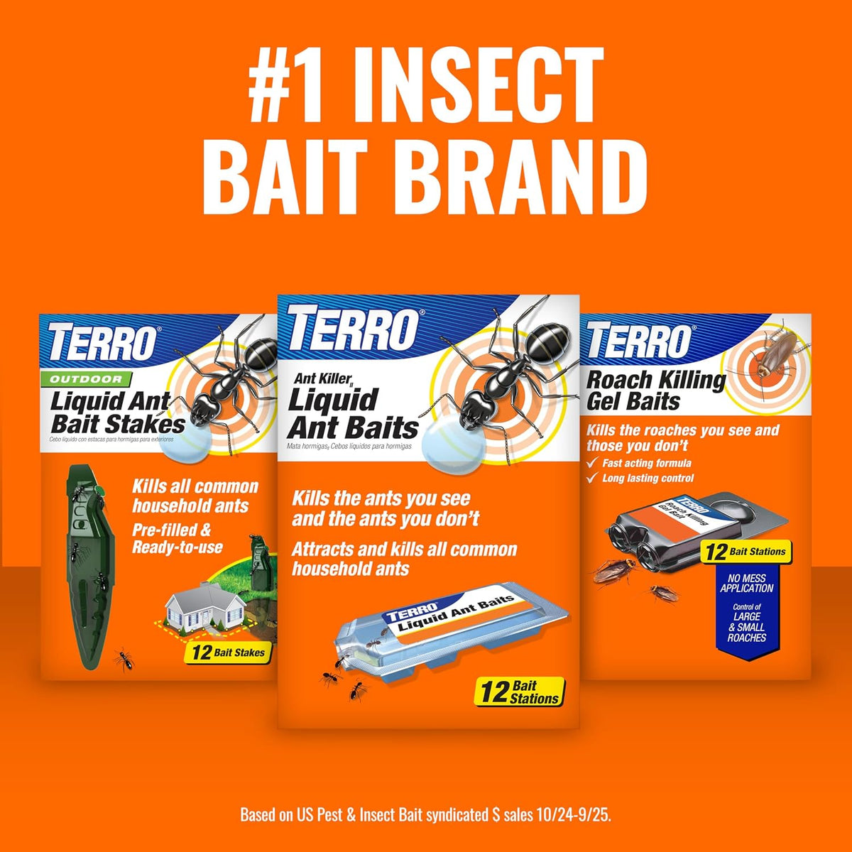 Trampas de cebo para hormigas T300B - Cebo líquido para eliminar hormigas - Sistema de cebo - 12 estaciones de cebo para un control eficaz de hormigas en interiores