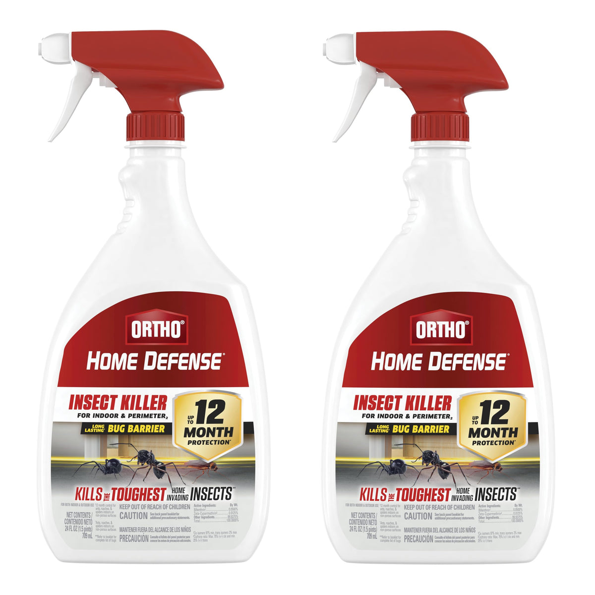 Ortho Home Defense Insect Killer for Indoor & Perimeter2, Wand, 1.33 gal.