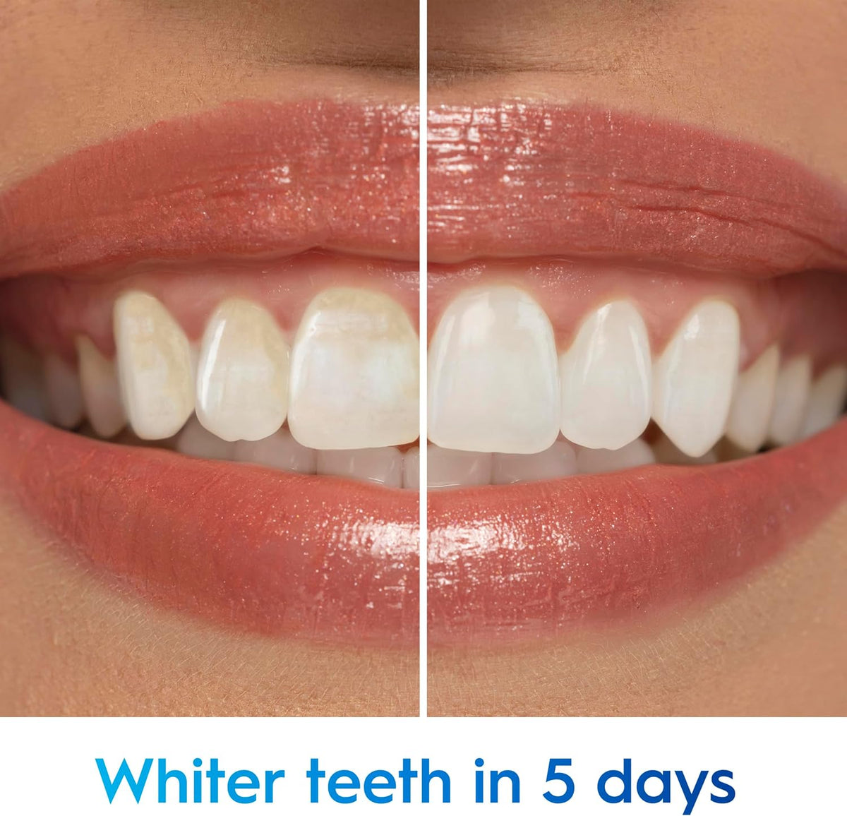 Sonrisa más brillante y blanca rápidamente: Pasta de dientes blanqueadora 3D White Advanced Luminous Mint (paquete de 4, 104 g) – Blanqueador quitamanchas seguro para el esmalte para la protección contra las caries.