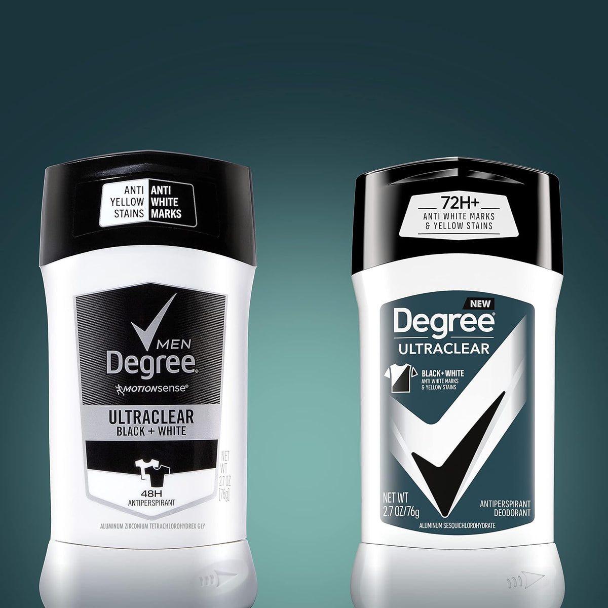 Degree Men UltraClear Antiperspirant Black+White Sweat & 2 Count 2.6