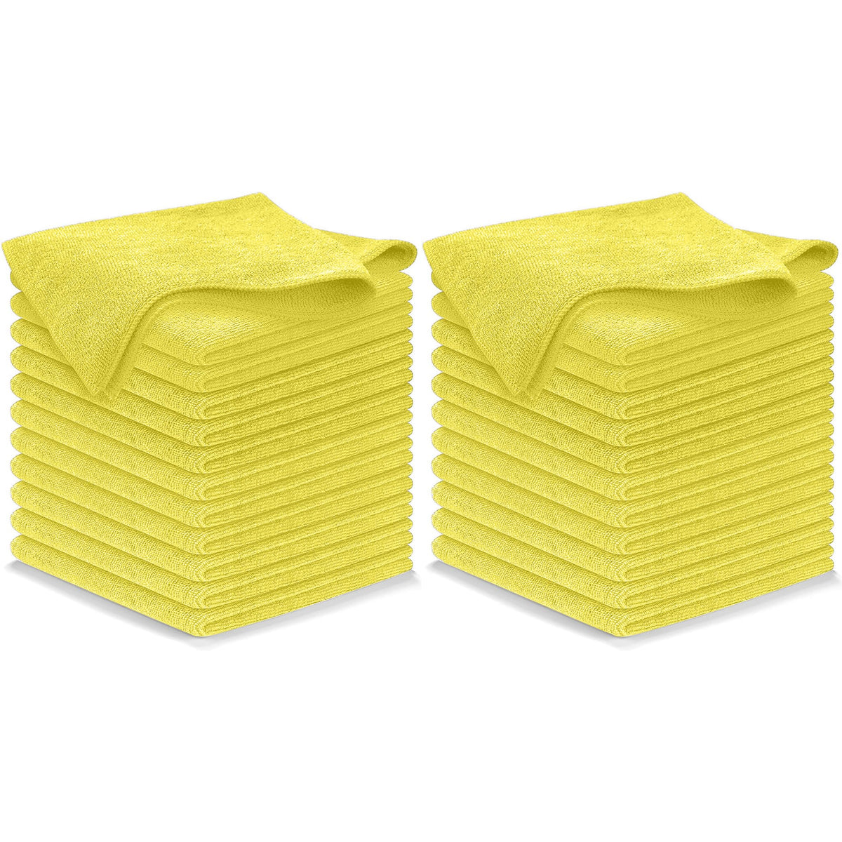 USANOOKS Microfiber Cleaning Cloth Grey - 12 Pcs (12.5"x12.5") - High Performance - 1200 Washes, Ultra Absorbent Microfiber Towel Weave Grime & Liquid for Streak-Free Mirror Shine - Car Washing Cloth