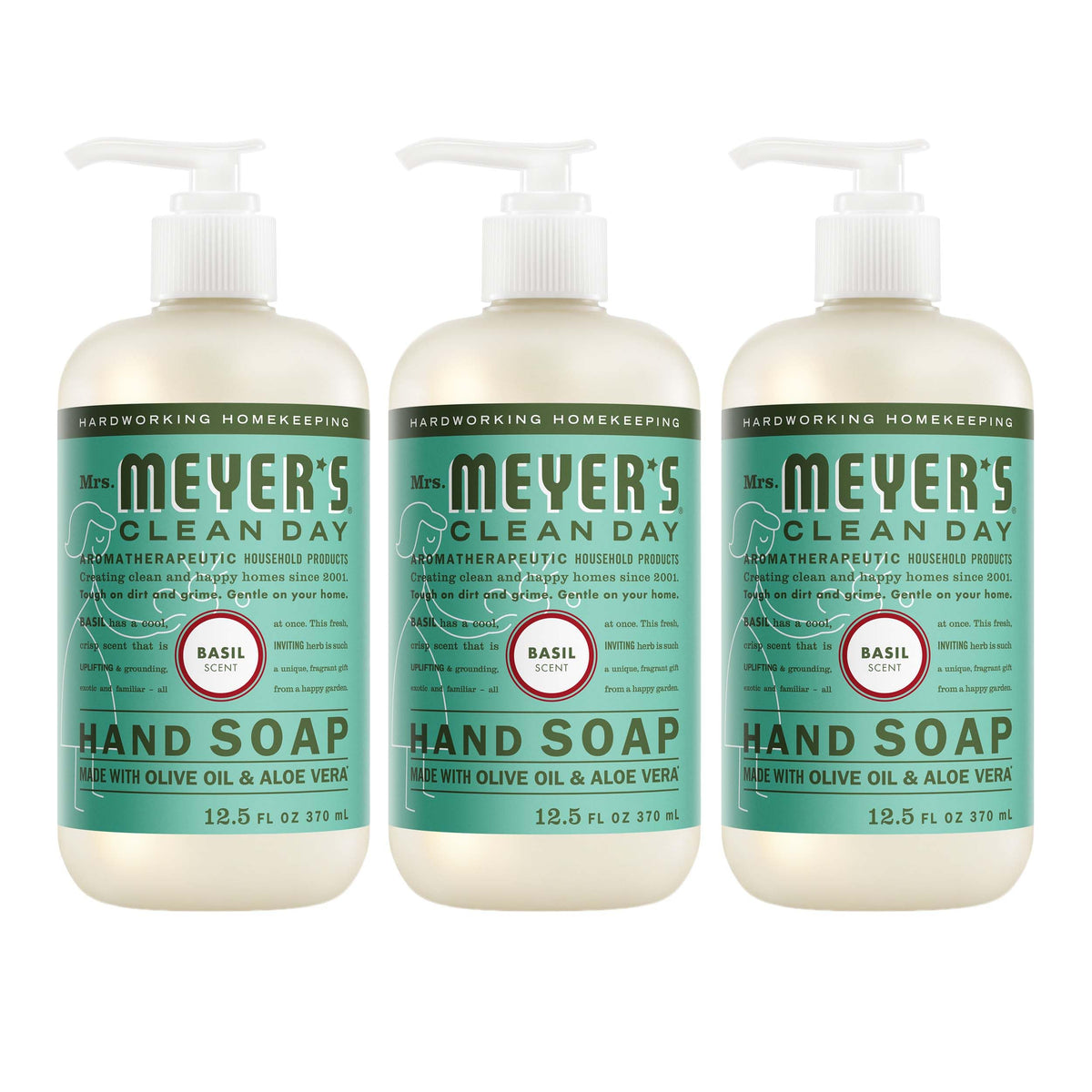 Mrs. Meyer's Clean Day, Hand Soap Refill, Lemon Verbena Scent, 33 Fl Oz