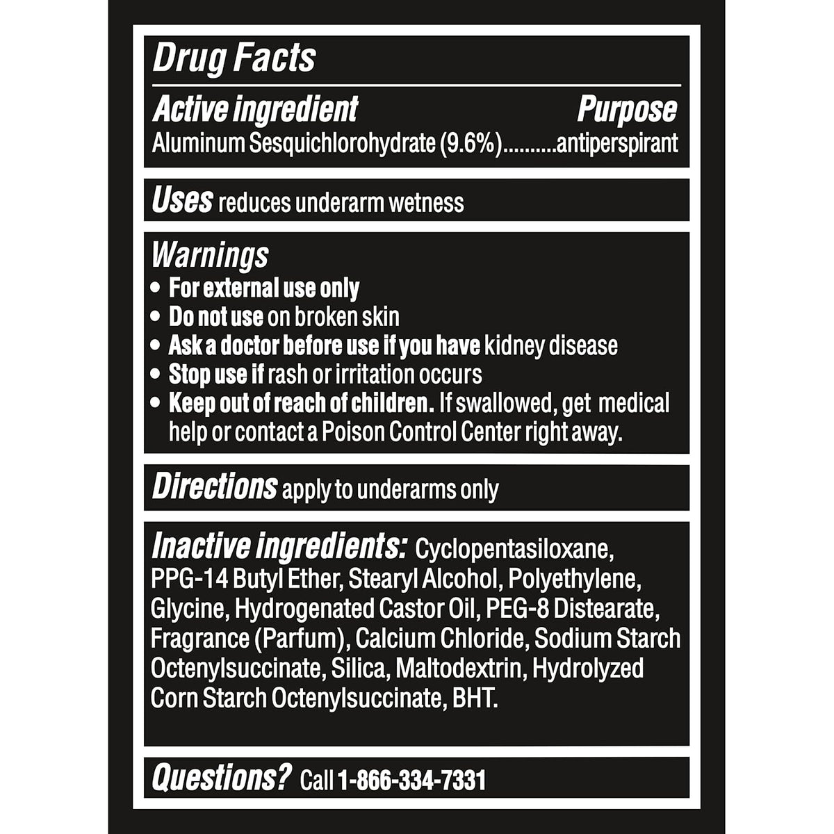 Degree Men UltraClear Antiperspirant Black+White Sweat & 2 Count 2.6