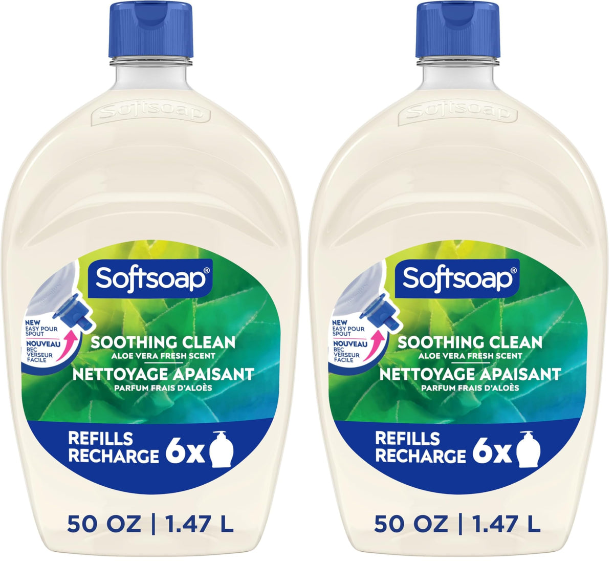 Softsoap Antibacterial Hand Soap Refill, White Tea & Berry Scent, 50 fl oz