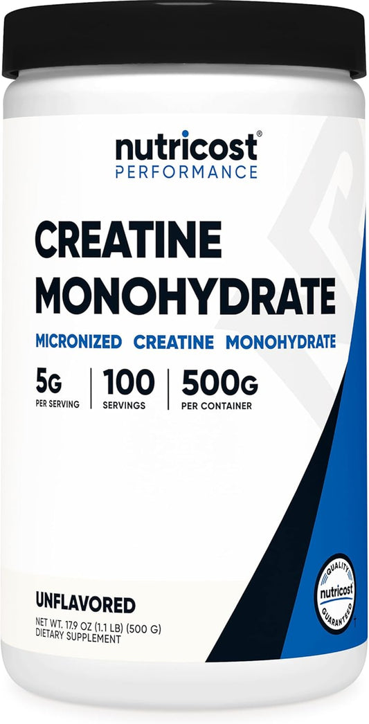 Creatine Monohydrate Micronized Powder 500G, 5000Mg per Serv (5G) - 100 Servings, 17.9 Oz