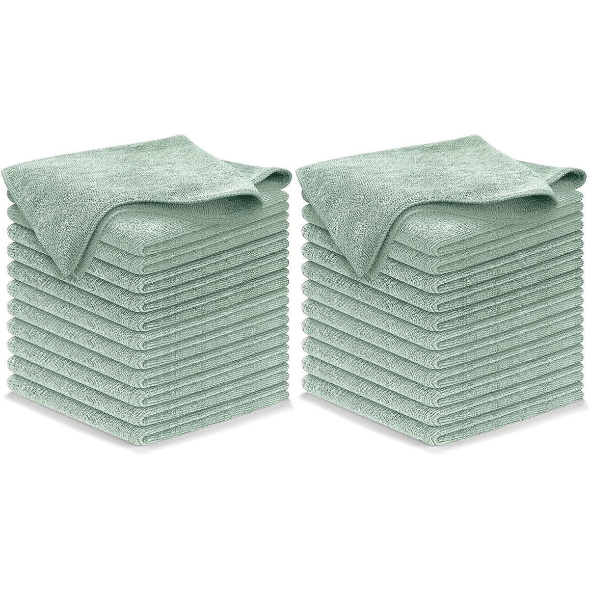 USANOOKS Microfiber Cleaning Cloth Grey - 12 Pcs (12.5"x12.5") - High Performance - 1200 Washes, Ultra Absorbent Microfiber Towel Weave Grime & Liquid for Streak-Free Mirror Shine - Car Washing Cloth