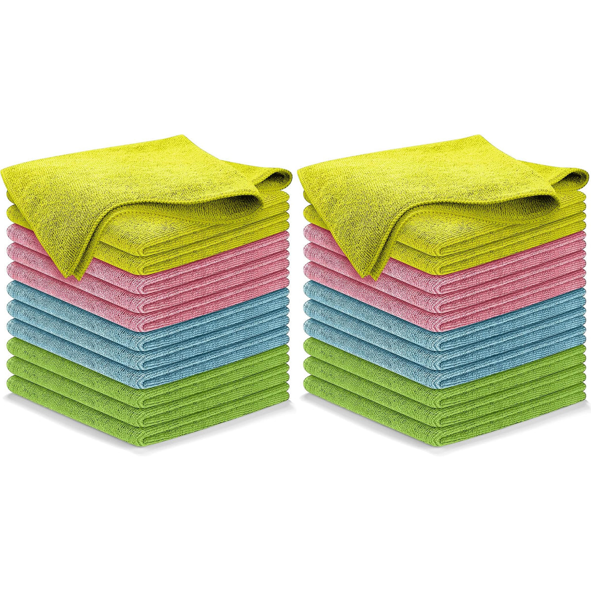 USANOOKS Microfiber Cleaning Cloth Grey - 12 Pcs (12.5"x12.5") - High Performance - 1200 Washes, Ultra Absorbent Microfiber Towel Weave Grime & Liquid for Streak-Free Mirror Shine - Car Washing Cloth