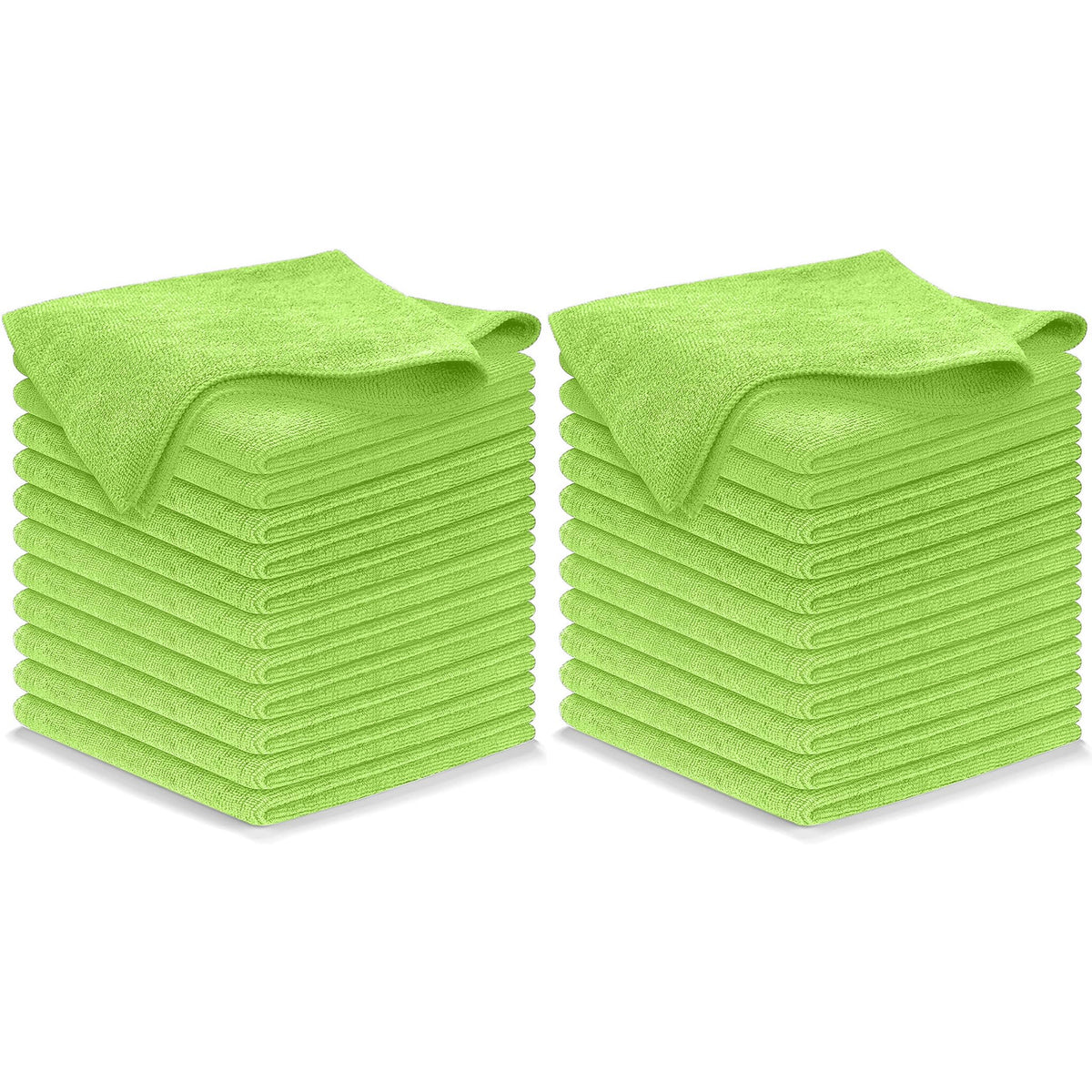 USANOOKS Microfiber Cleaning Cloth Grey - 12 Pcs (12.5"x12.5") - High Performance - 1200 Washes, Ultra Absorbent Microfiber Towel Weave Grime & Liquid for Streak-Free Mirror Shine - Car Washing Cloth