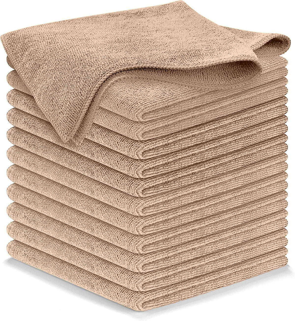 USANOOKS Microfiber Cleaning Cloth Grey - 12 Pcs (12.5"x12.5") - High Performance - 1200 Washes, Ultra Absorbent Microfiber Towel Weave Grime & Liquid for Streak-Free Mirror Shine - Car Washing Cloth