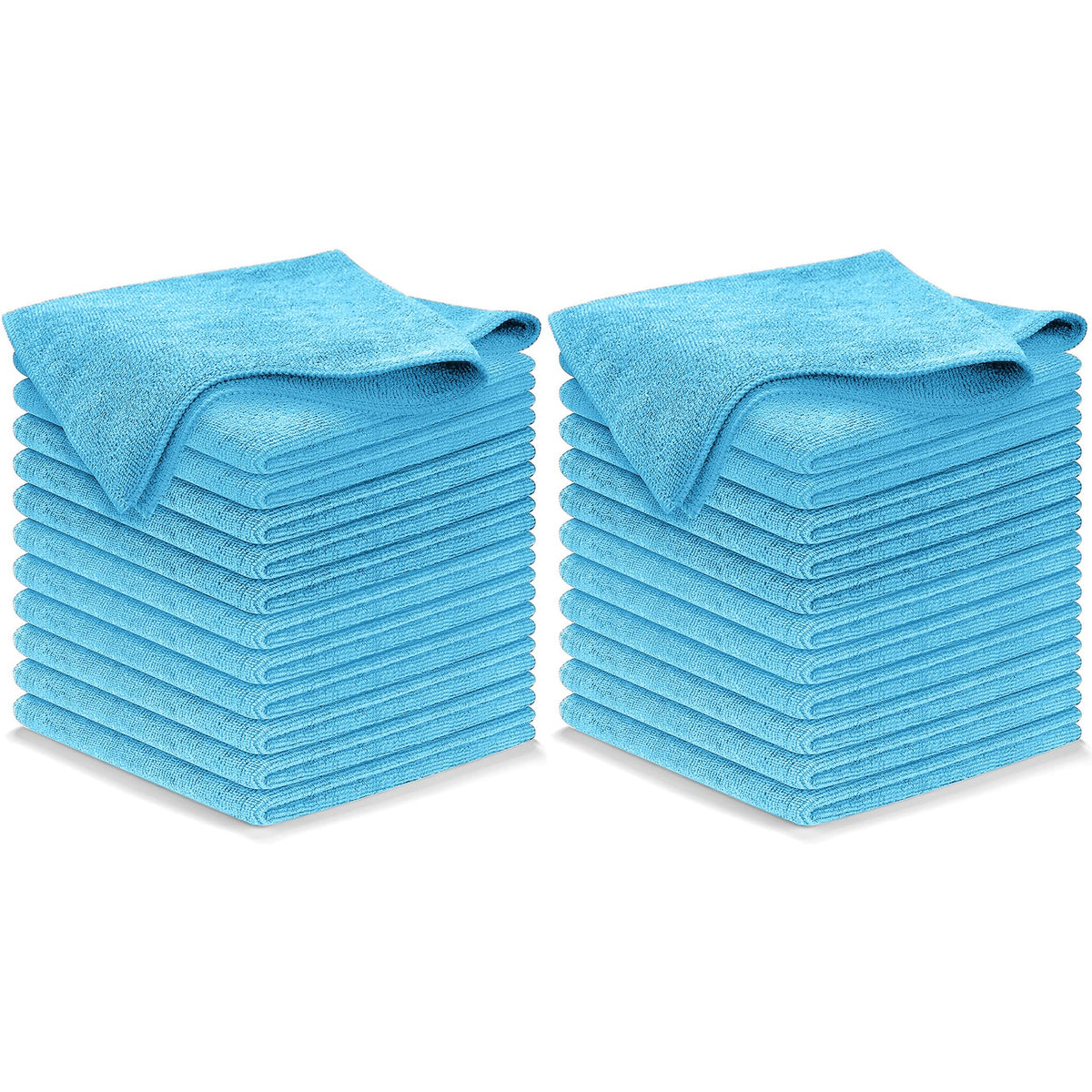 USANOOKS Microfiber Cleaning Cloth Grey - 12 Pcs (12.5"x12.5") - High Performance - 1200 Washes, Ultra Absorbent Microfiber Towel Weave Grime & Liquid for Streak-Free Mirror Shine - Car Washing Cloth