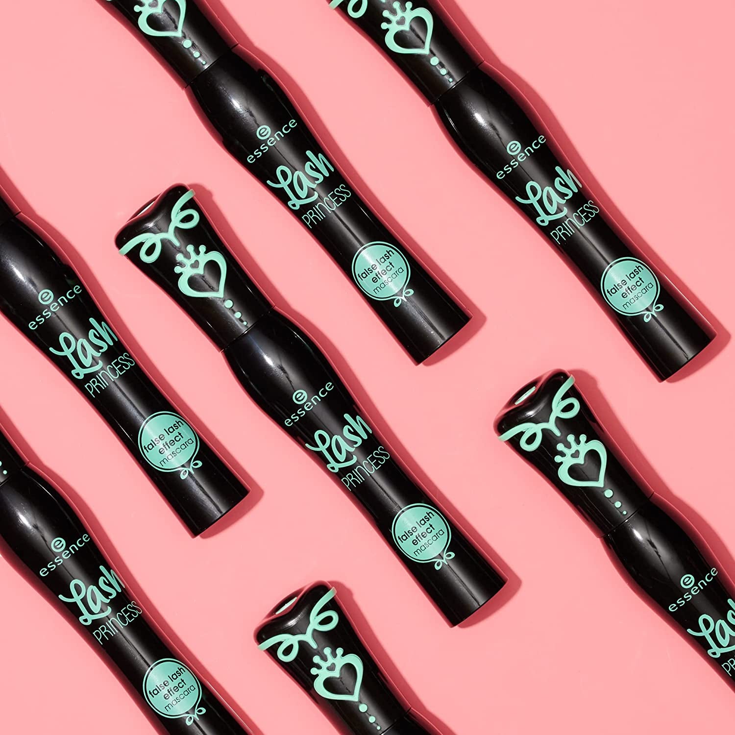 Essence Lash Princess False Lash Effect Mascara, Black (Pack of 1) | Volumizing & Lengthening, Clump-Free Fiber Brush, Defines and Separates; Vegan, Cruelty Free, Paraben Free, Oil Free
