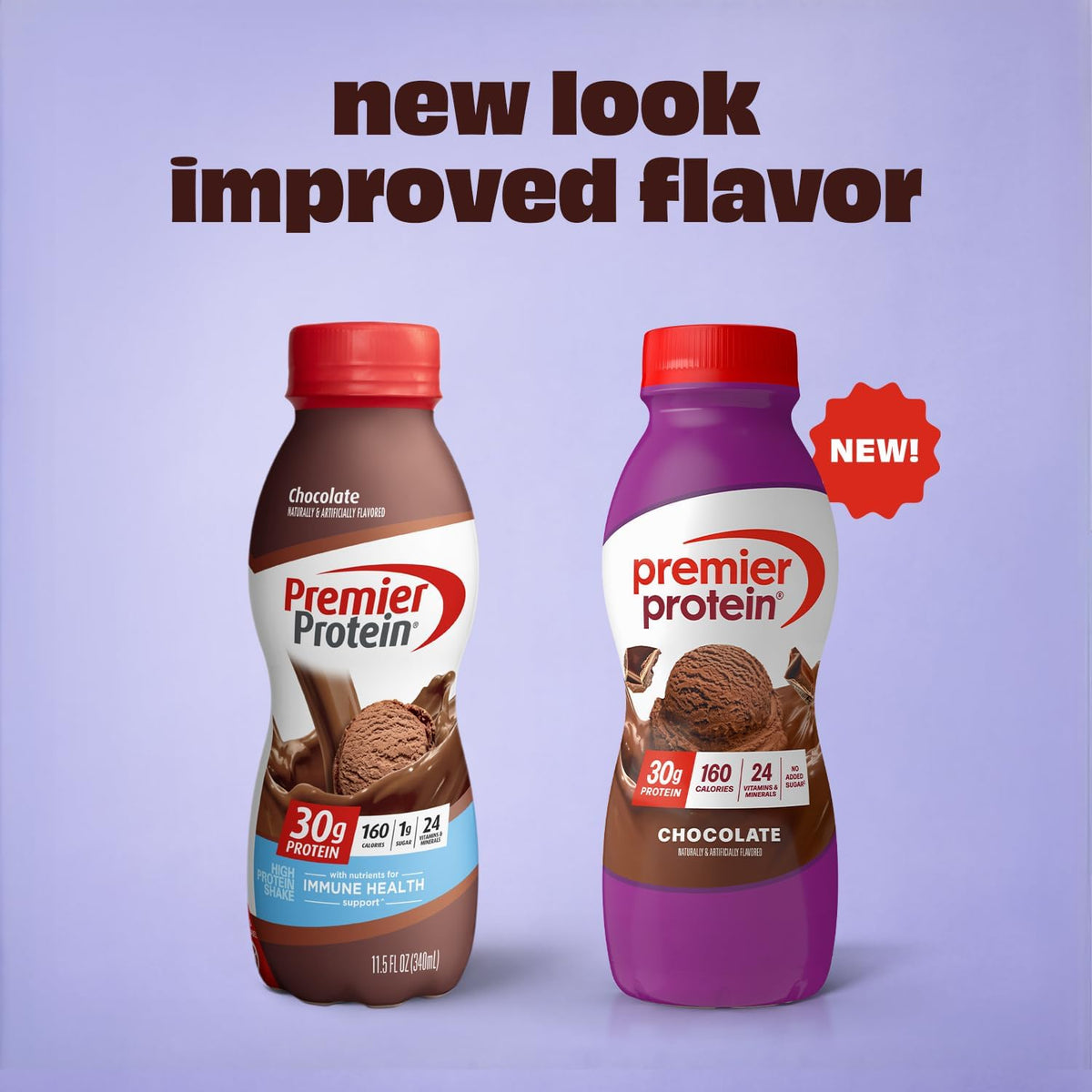Shake, Chocolate, 30G Protein, No Added Sugar, 24 Vitamins & Minerals to Support Immune Health, 11.5 Fl Oz, 12 Pack (Packaging May Vary)
