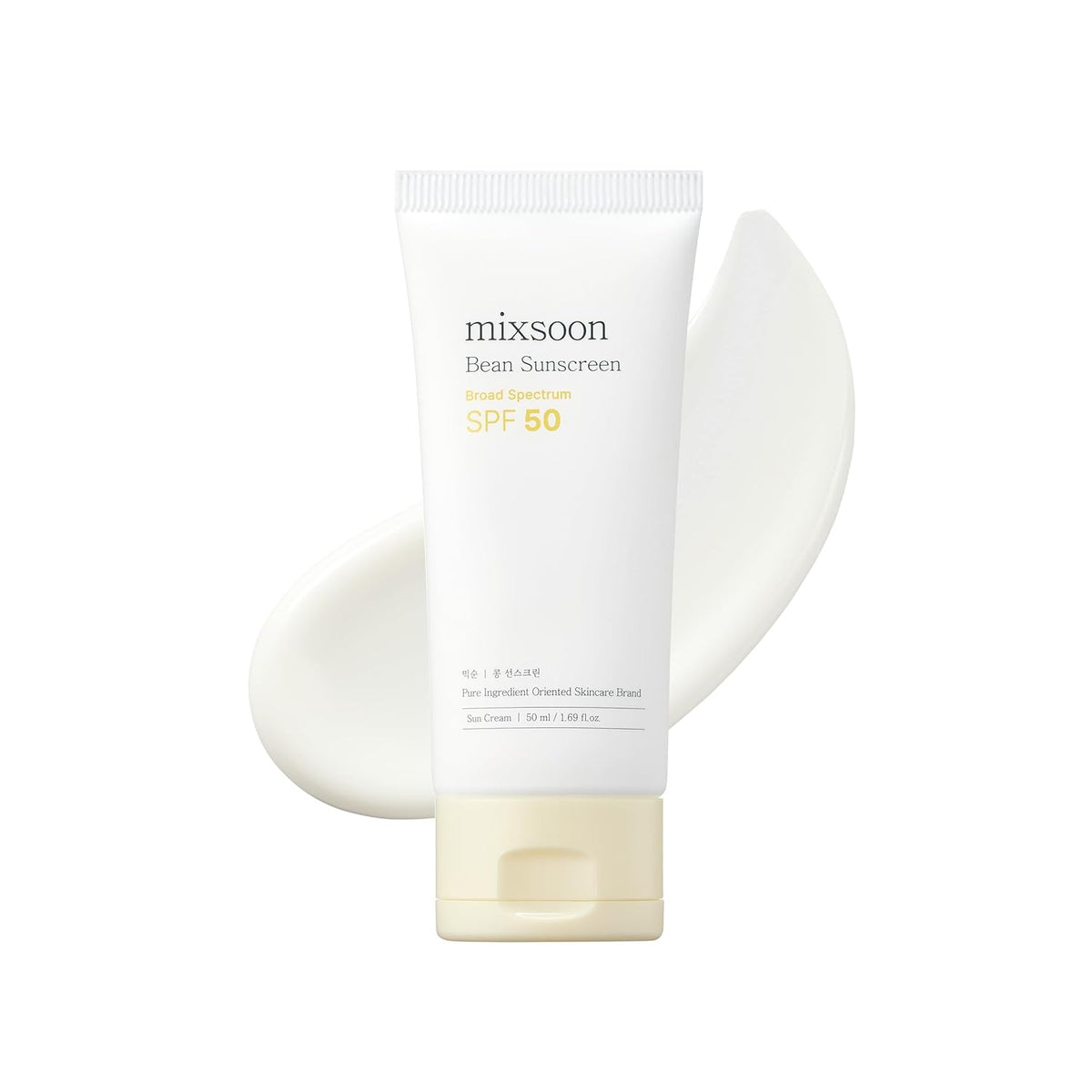 Bean Sunscreen-Lightweight Airy Texture SPF 50 No Pilling Korean Sunscreen for Face, No White Cast, Non-Sticky Stocking Stuffers 50Ml / 1.69 Fl.Oz. Korean Glass Skin Care (Bean, 1.69)